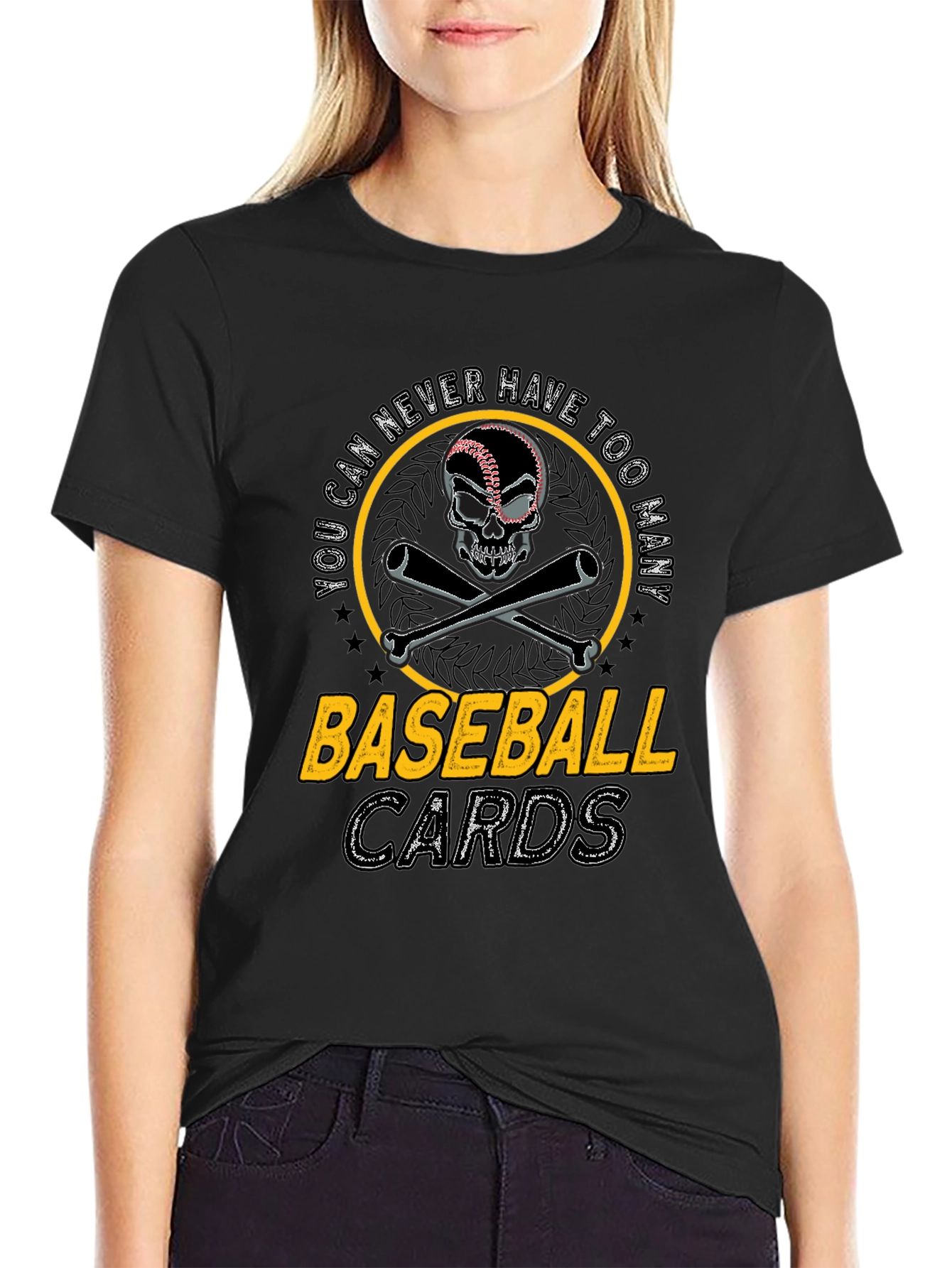 Baseball Cards Skull T-Shirt