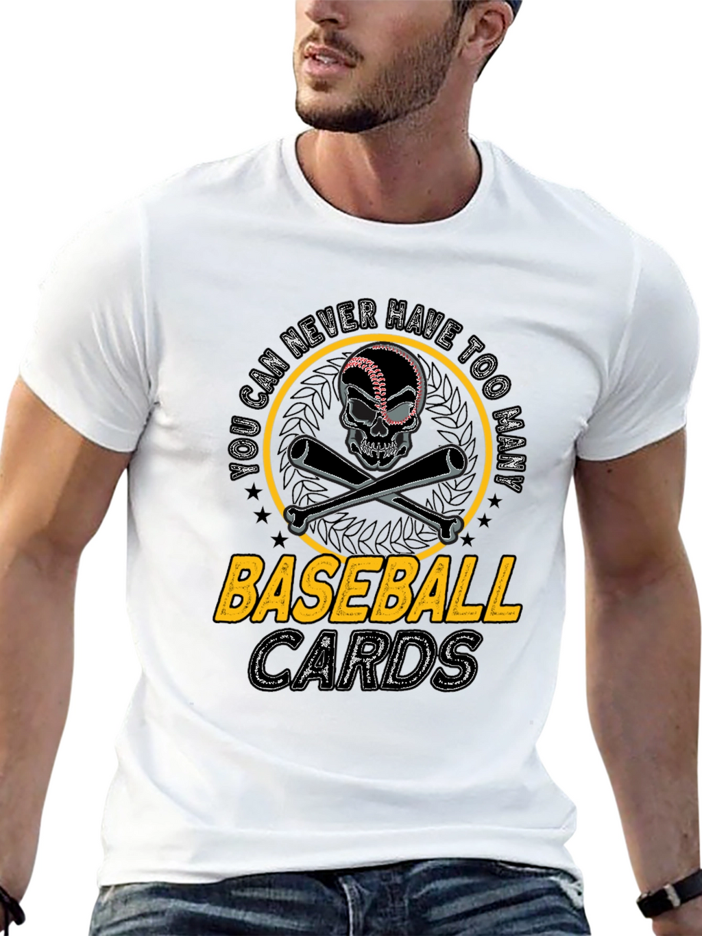 Baseball Cards Skull T-Shirt