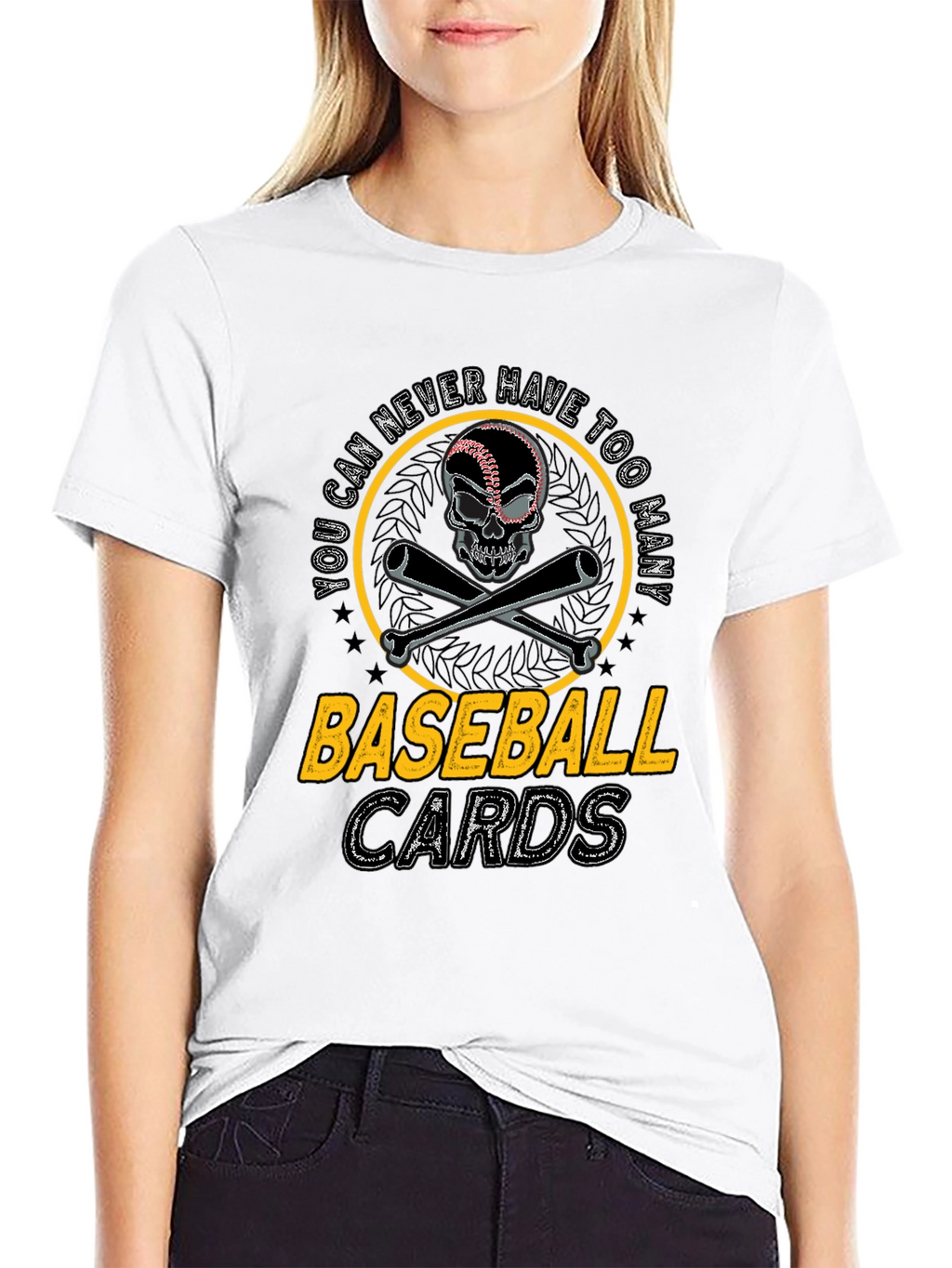 Baseball Cards Skull T-Shirt
