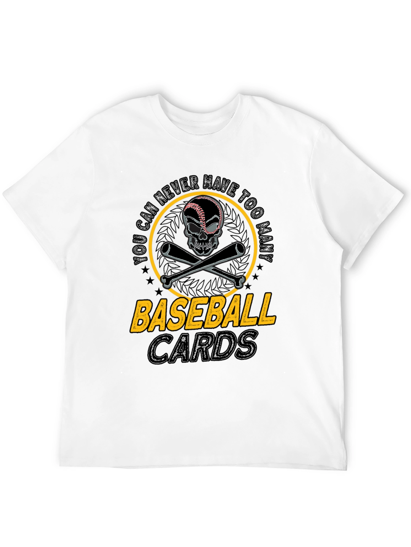 Baseball Cards Skull T-Shirt