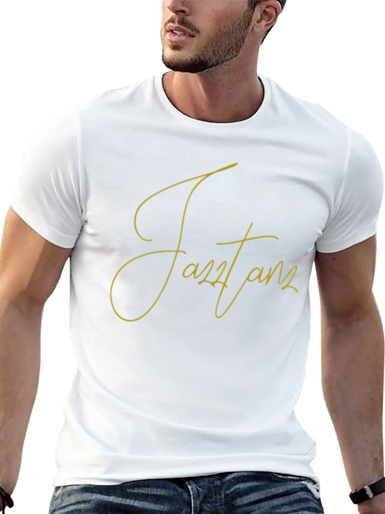 JazzTanz Graphic Tee - Stylish Black T-Shirt