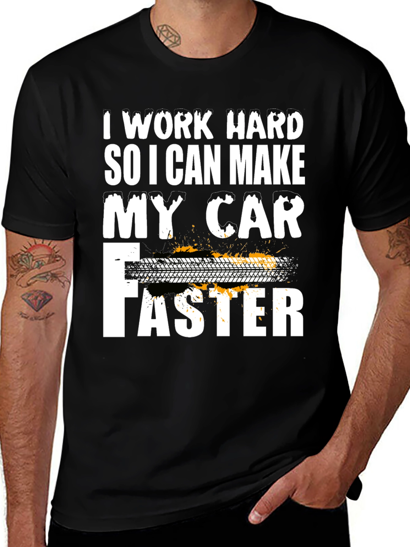 Work Hard Car Lover T-Shirt