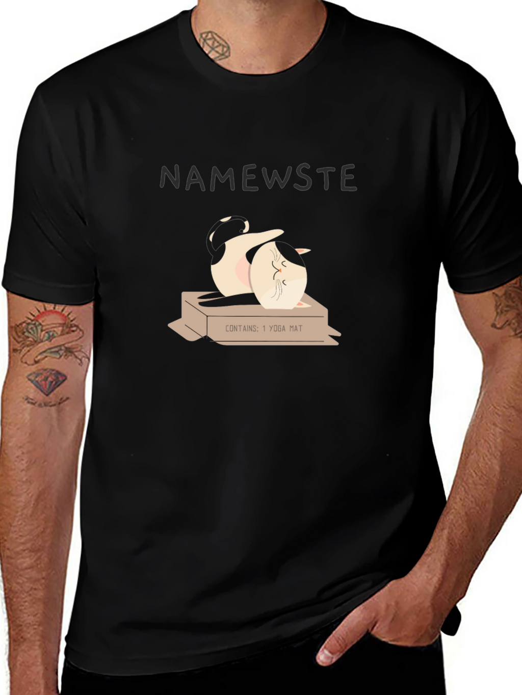 Namewste Yoga Cat T-Shirt - Unisex