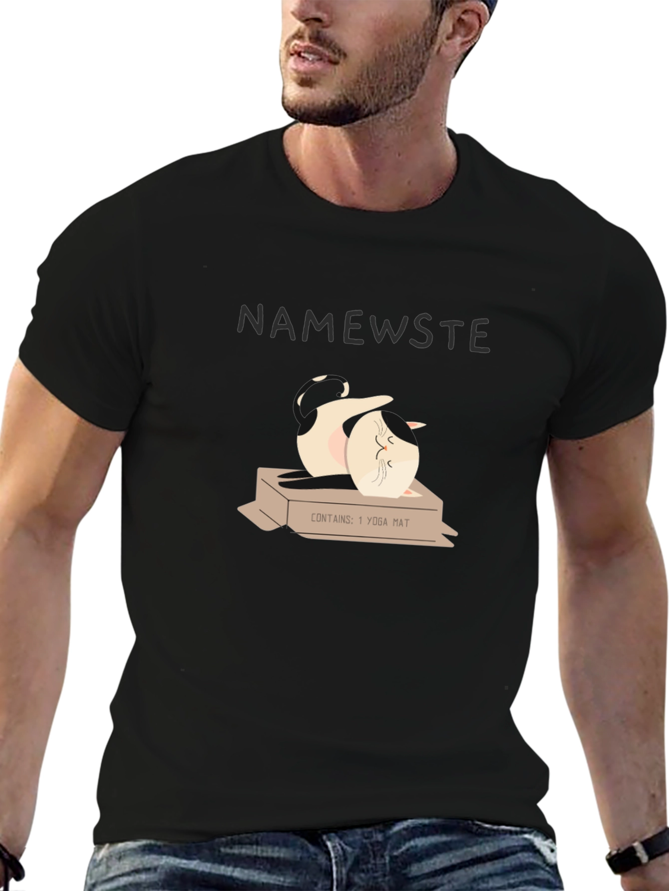 Namewste Yoga Cat T-Shirt - Unisex