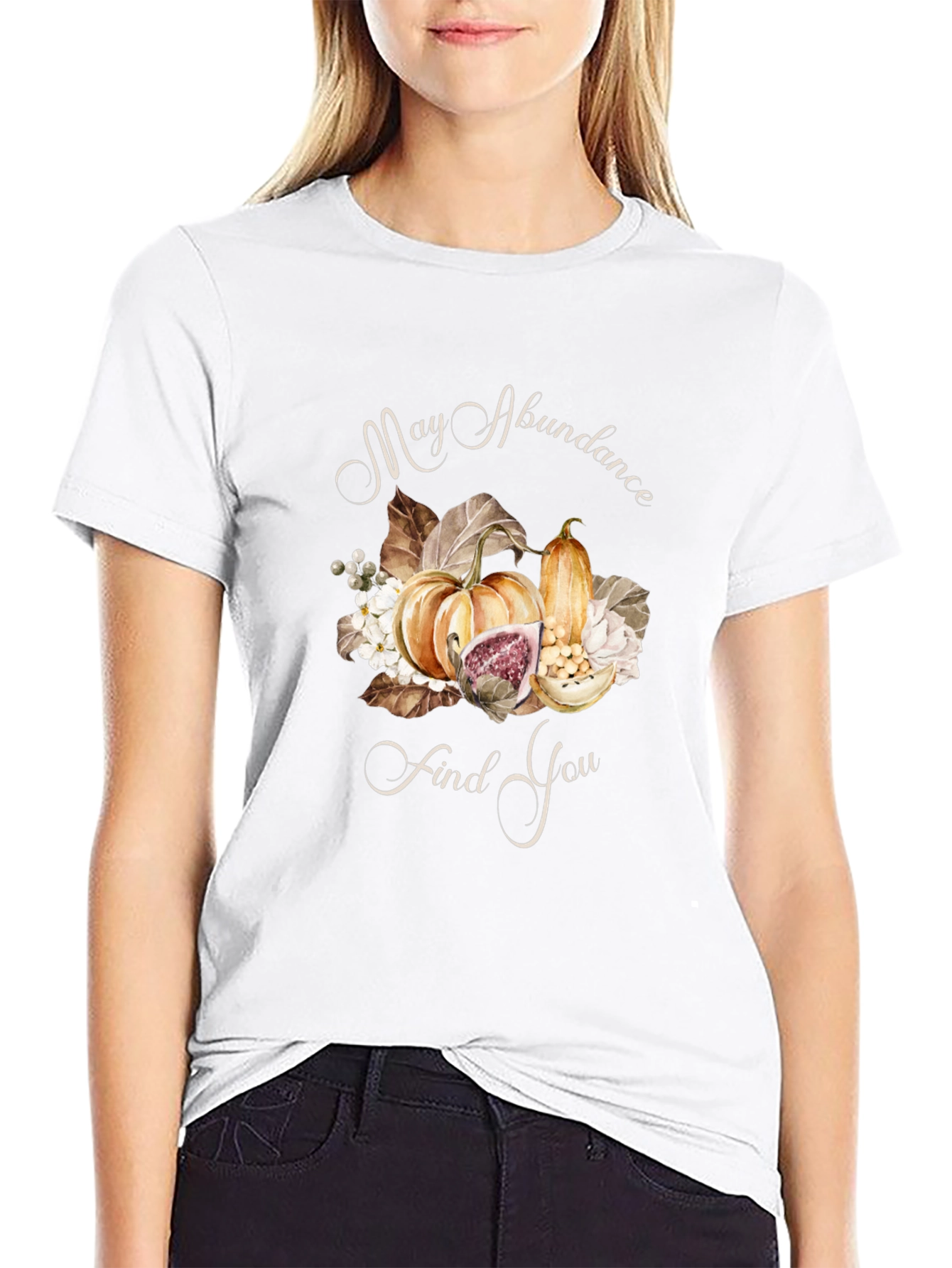 Autumn Abundance T-Shirt - Pumpkin Harvest