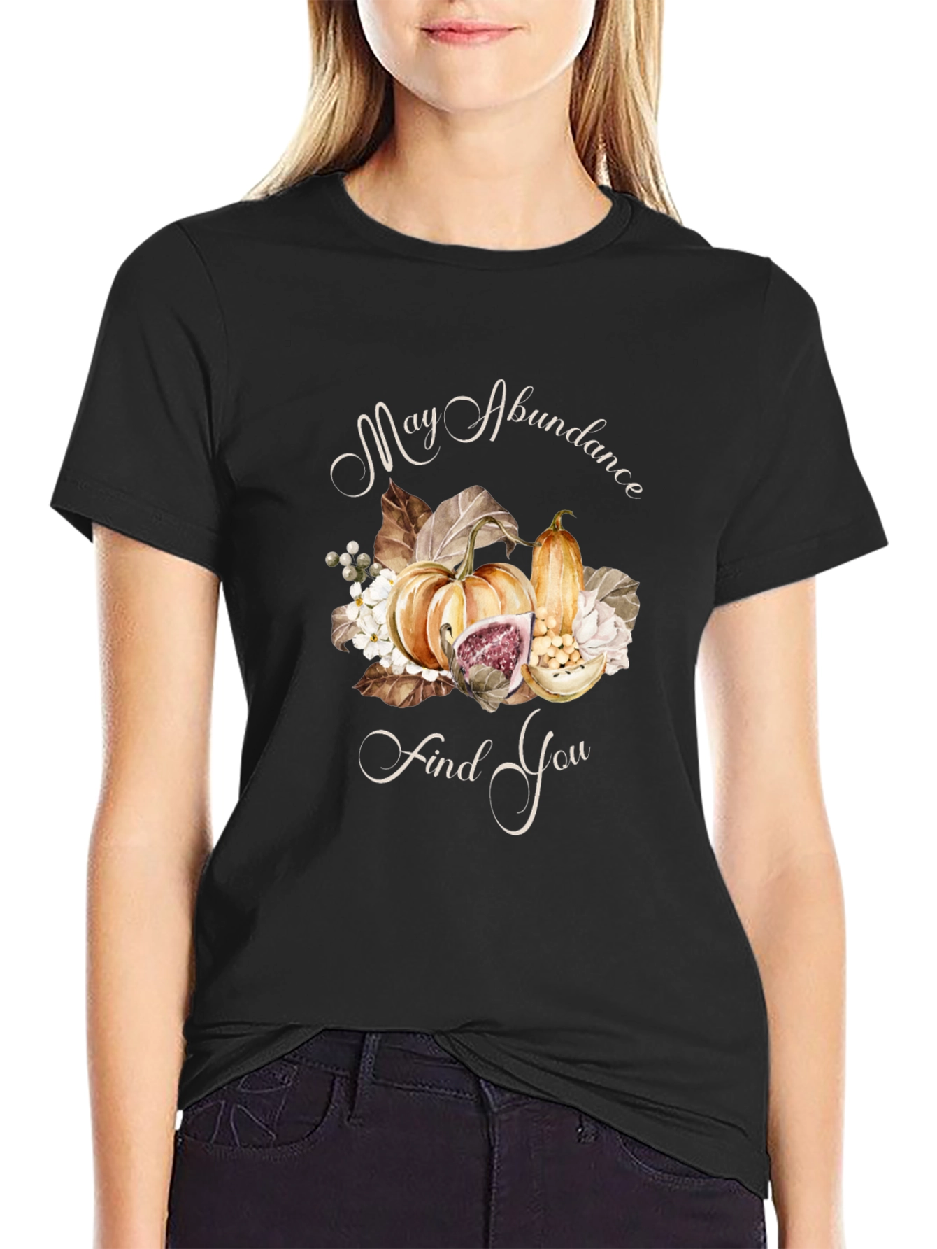 Autumn Abundance T-Shirt - Pumpkin Harvest