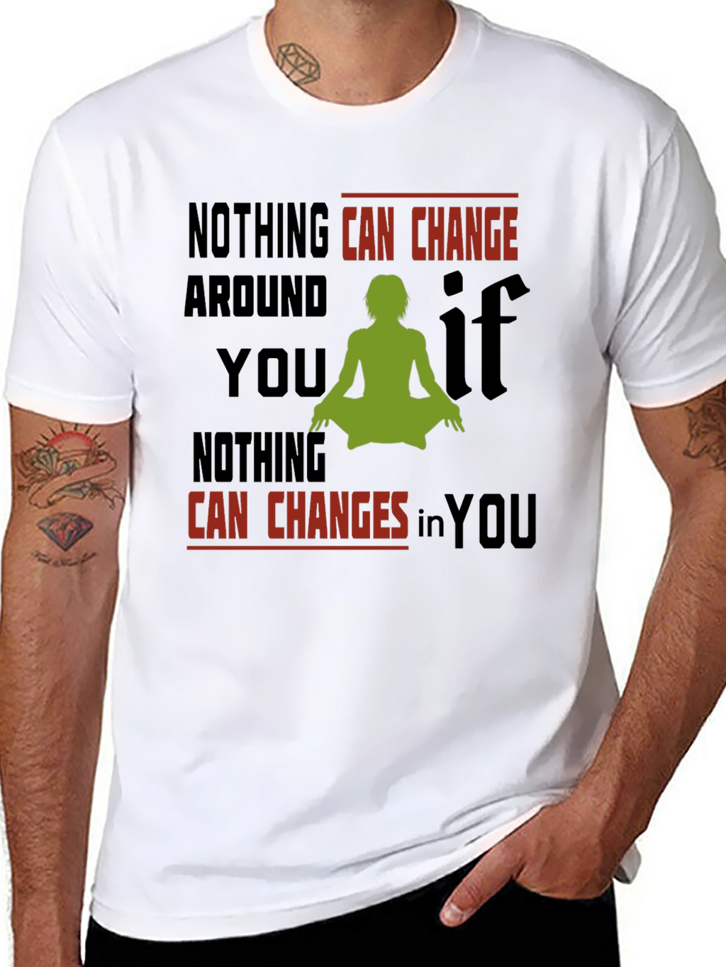 Inspirational Yoga T-Shirt - Change Within