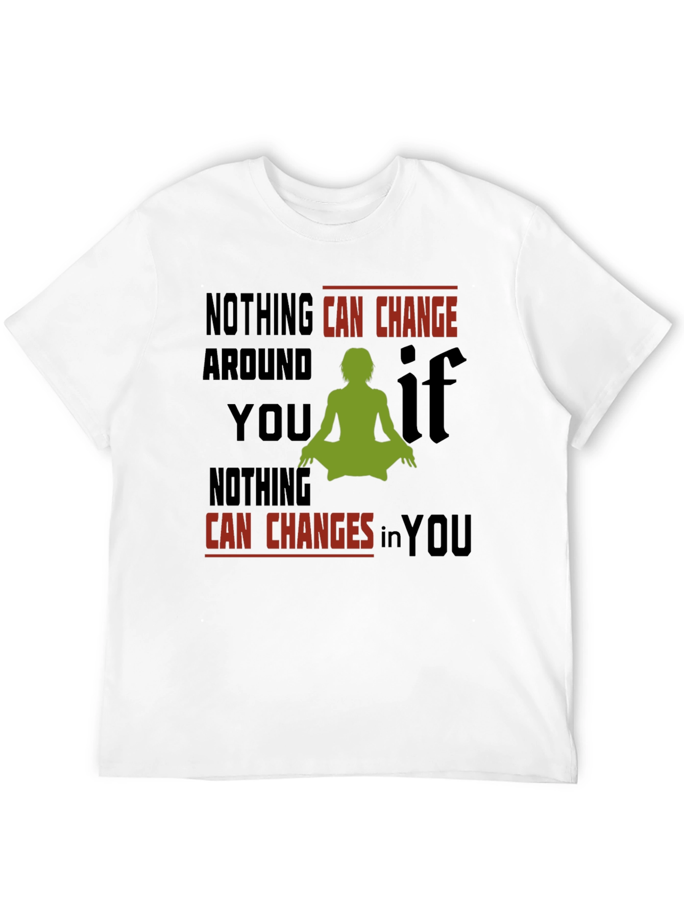Inspirational Yoga T-Shirt - Change Within