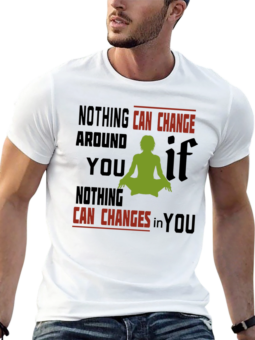 Inspirational Yoga T-Shirt - Change Within