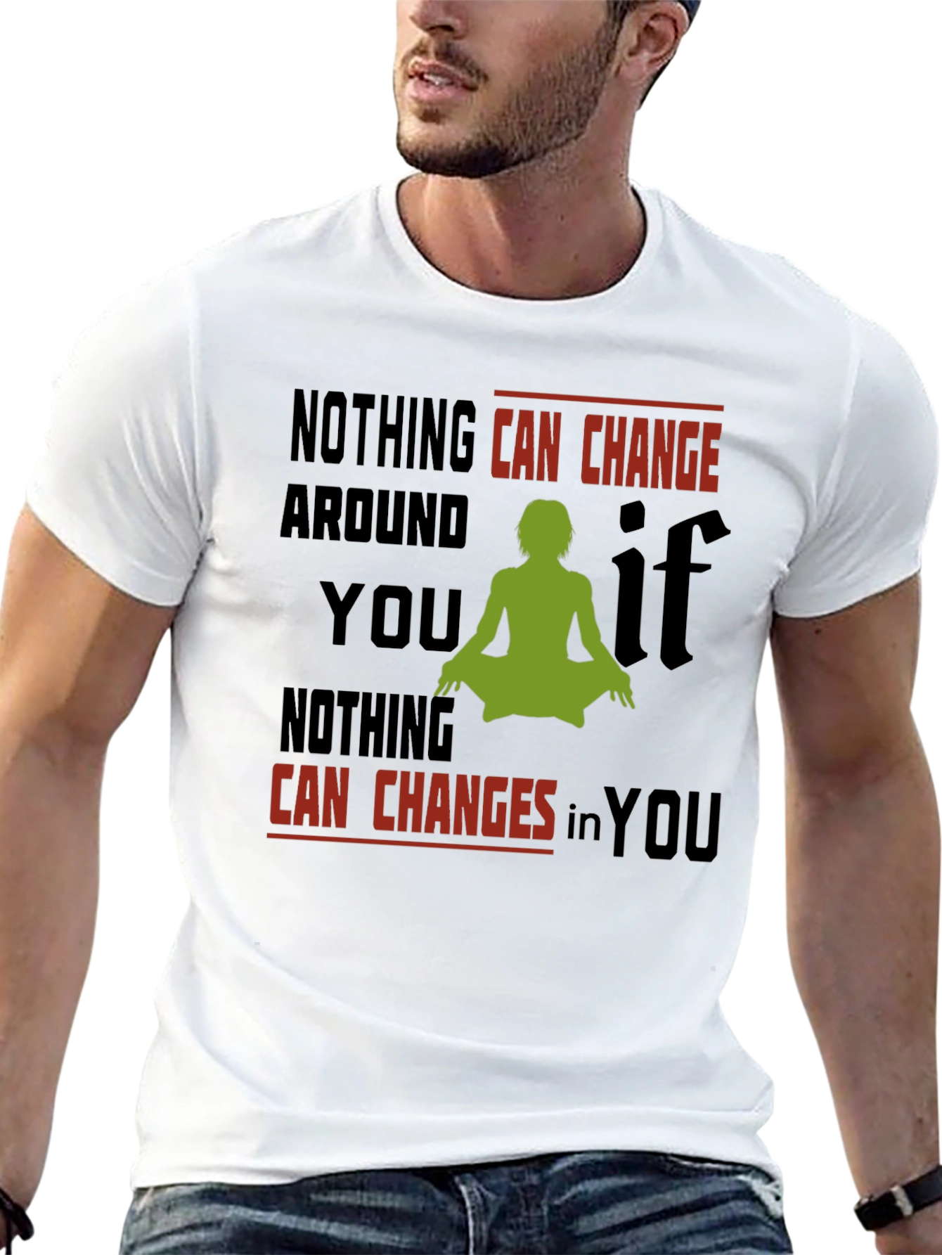Inspirational Yoga T-Shirt - Change Within
