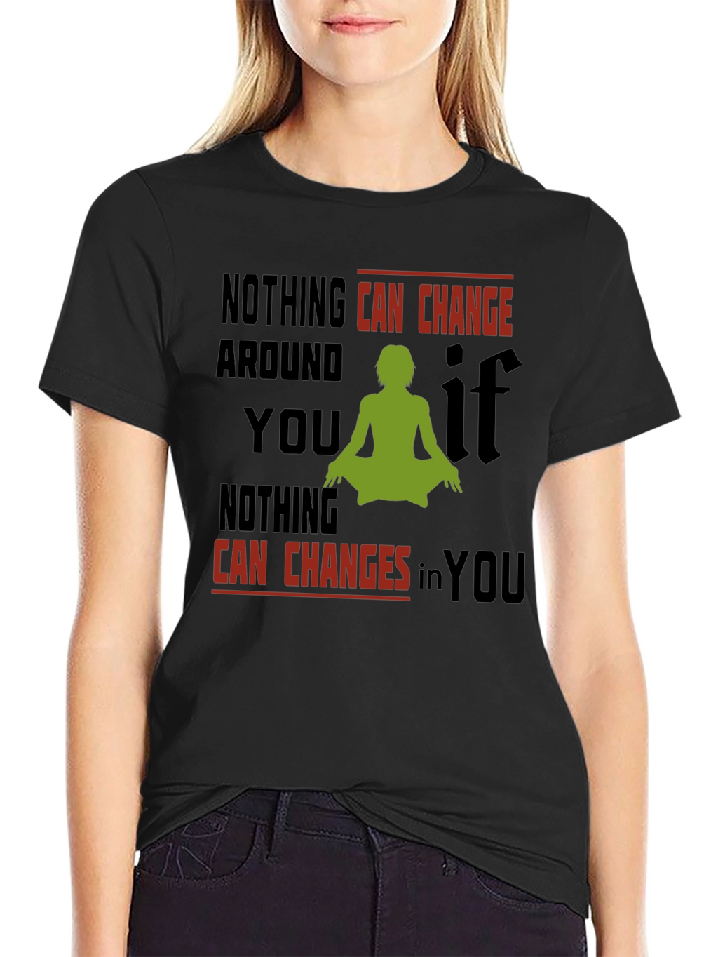 Inspirational Yoga T-Shirt - Change Within