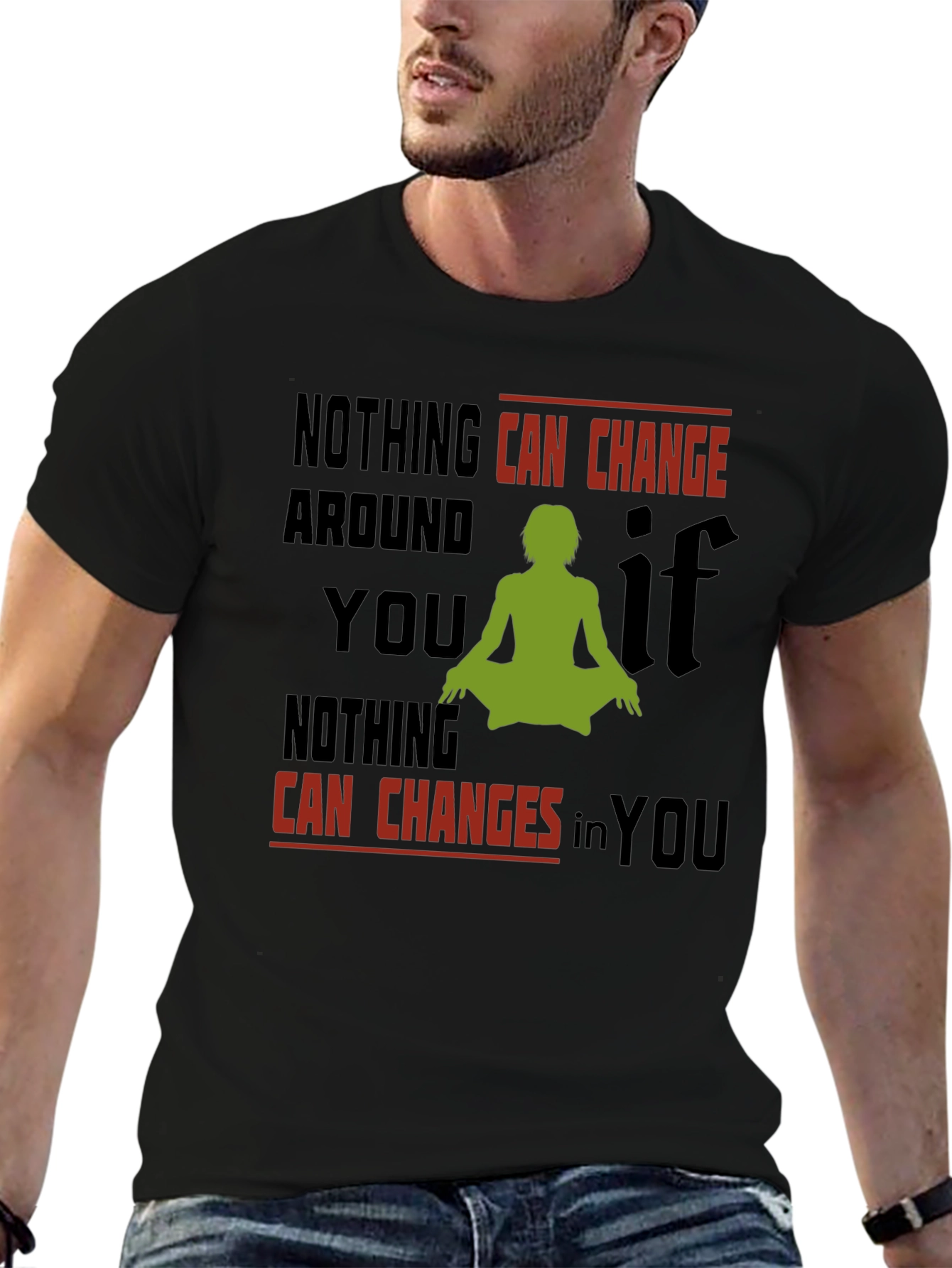 Inspirational Yoga T-Shirt - Change Within