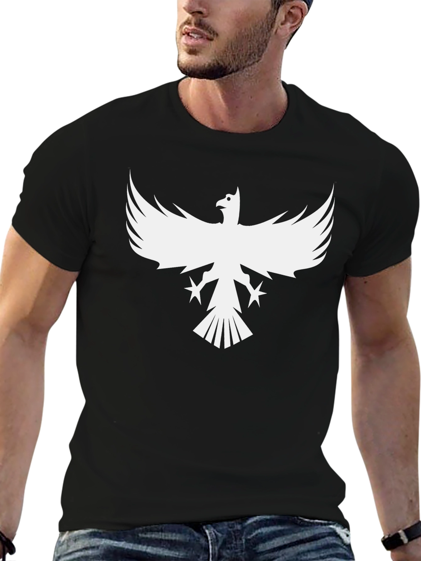 Phoenix Graphic Black T-Shirt - Rising Style