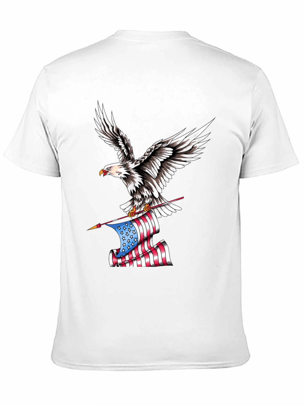 Eagle American Flag Graphic Tee - Patriotic Style