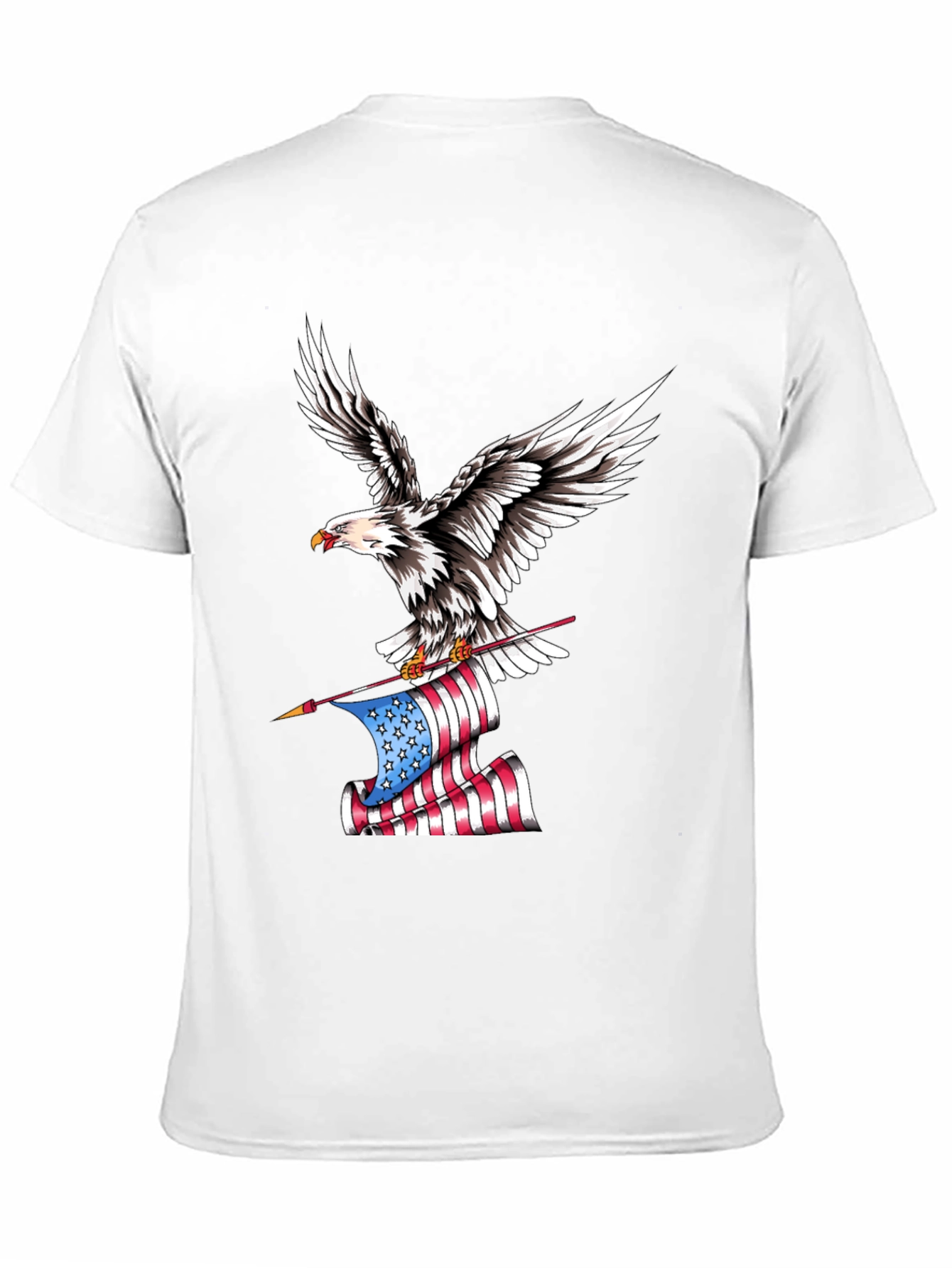 Eagle American Flag Graphic Tee - Patriotic Style
