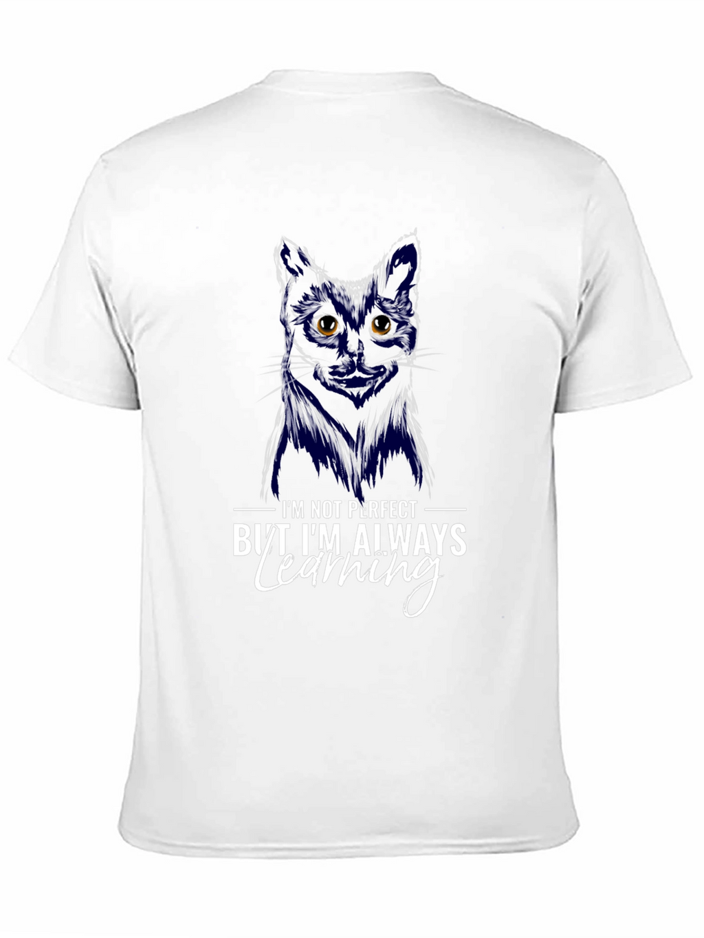 Black Cat T-Shirt - Always Learning Graphic Tee