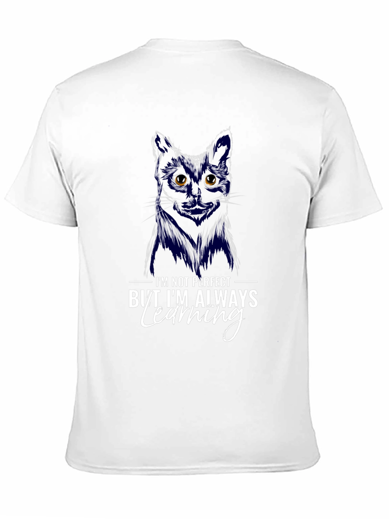 Black Cat T-Shirt - Always Learning Graphic Tee