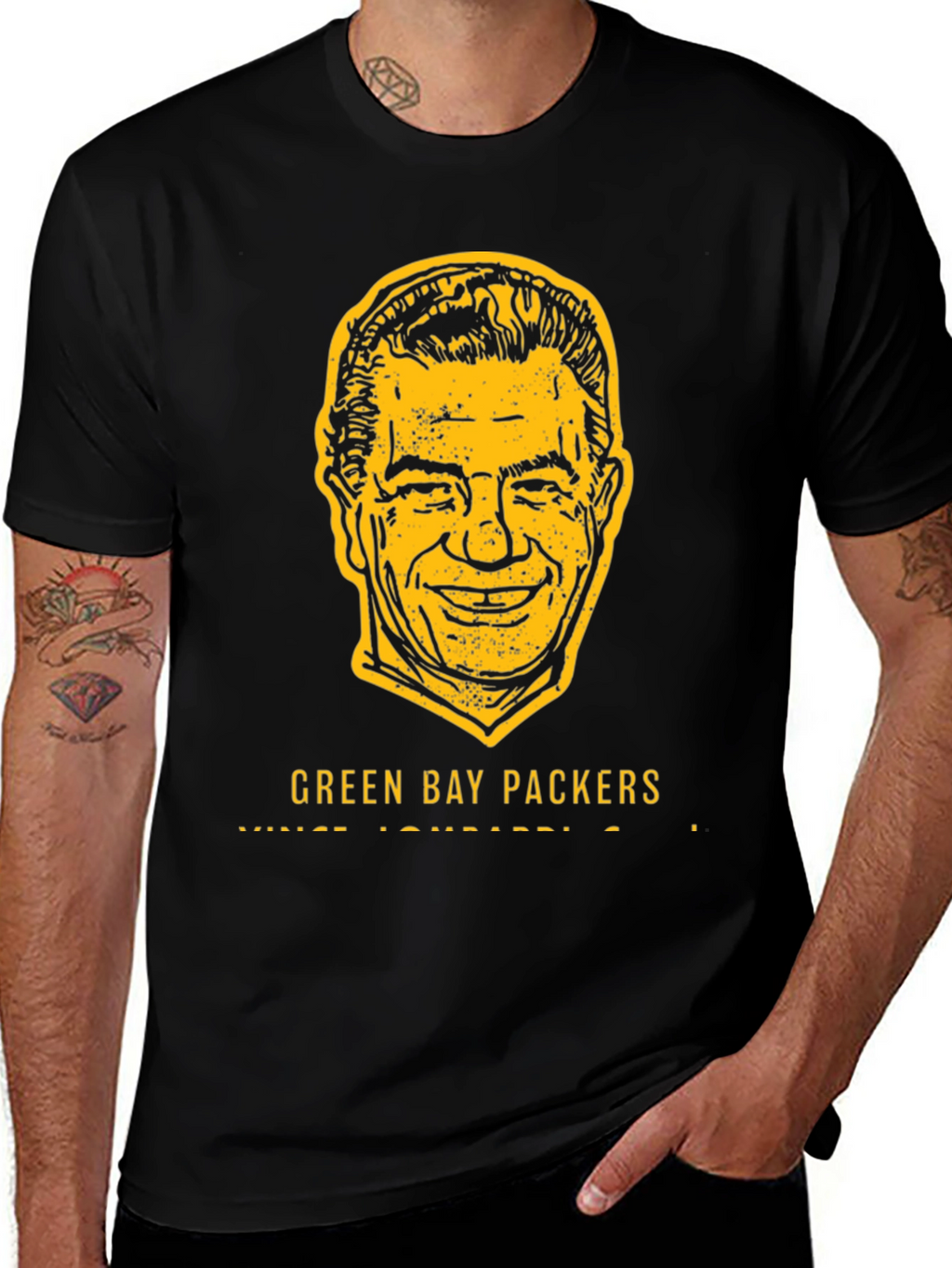 Green Bay Packers Vince Lombardi Graphic T-Shirt