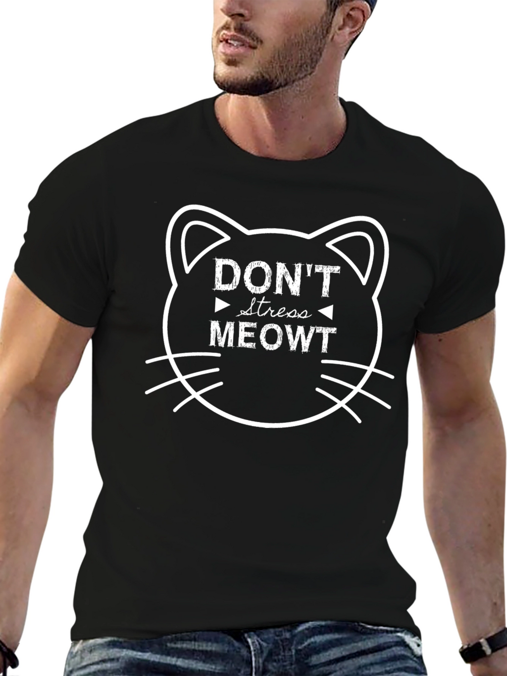 Dont Stress Meowt T-Shirt Funny Cat Lover Tee
