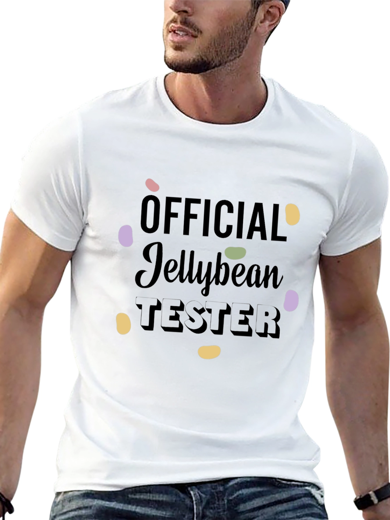 Official Jellybean Tester Funny Graphic T-Shirt