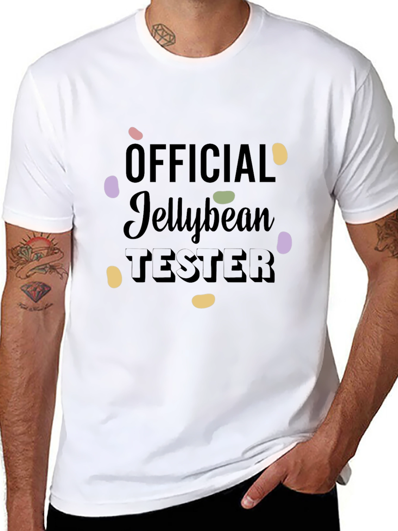 Official Jellybean Tester Funny Graphic T-Shirt