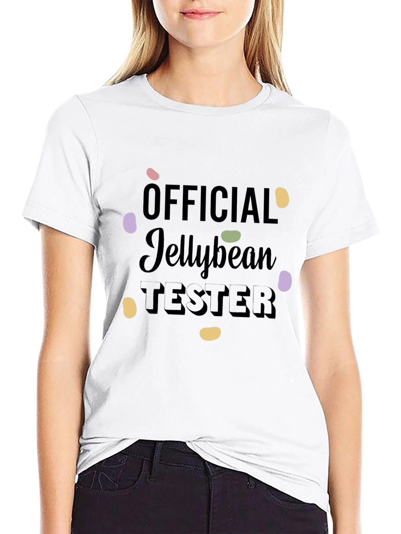 Official Jellybean Tester Funny Graphic T-Shirt
