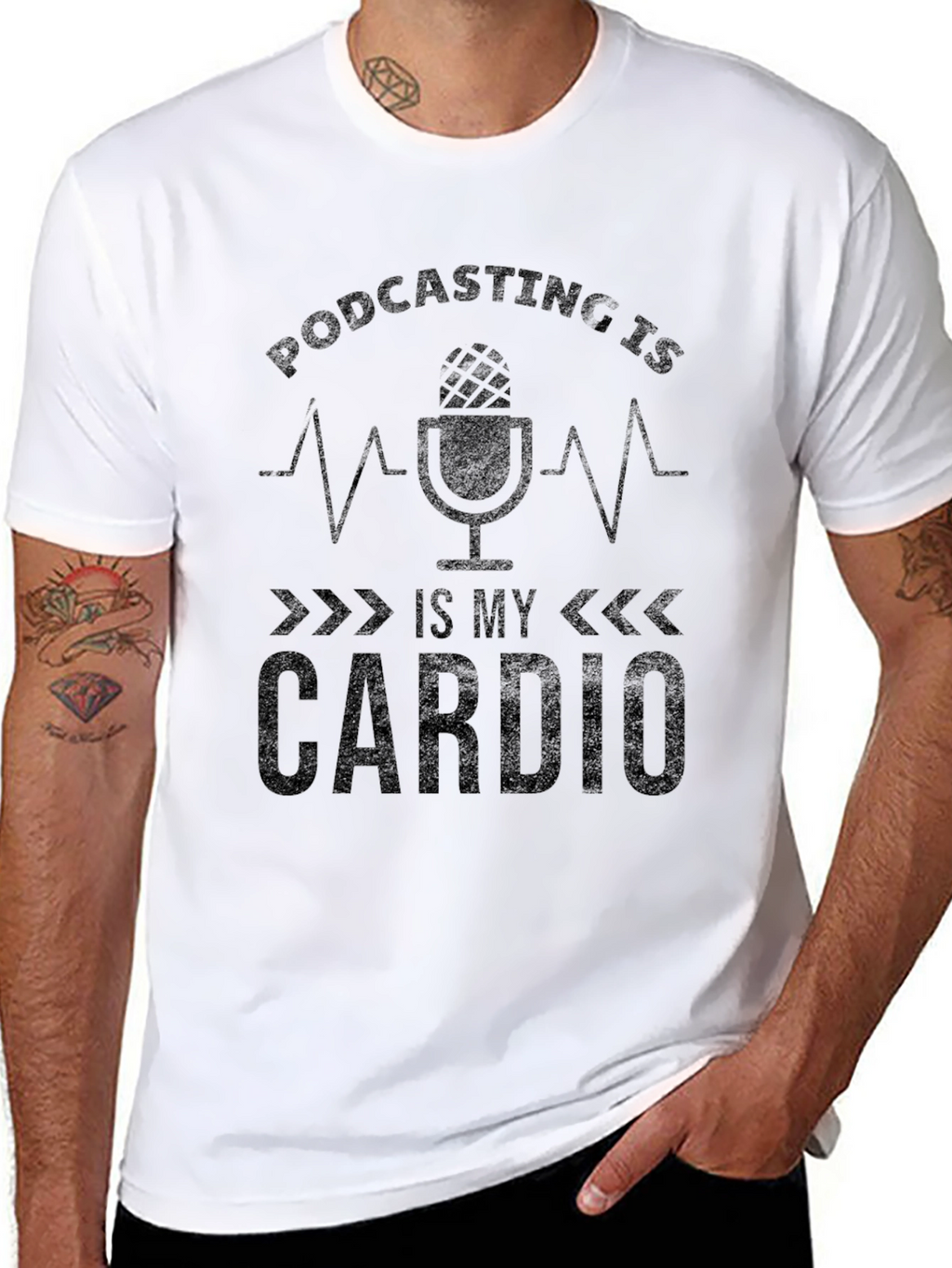 Podcasting is My Cardio Graphic Tee