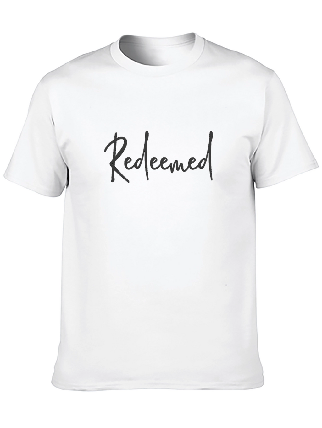 Redeemed Black Cotton Graphic Tee