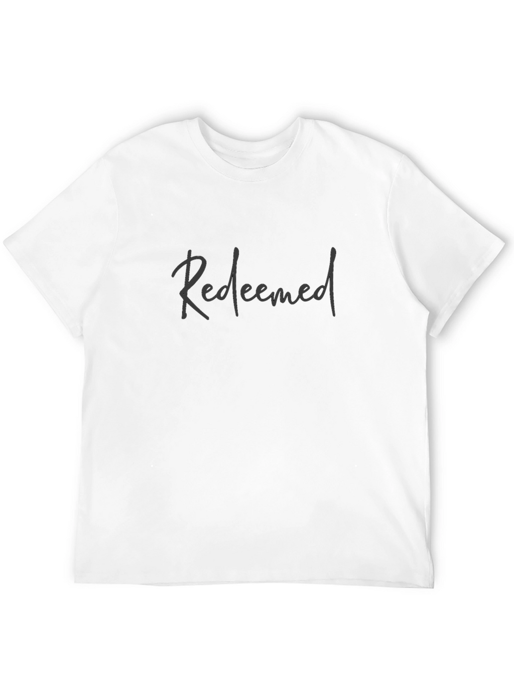 Redeemed Black Cotton Graphic Tee