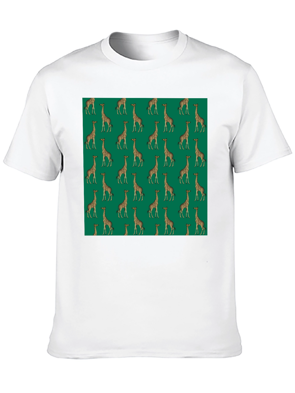 Giraffe Print Black T-Shirt