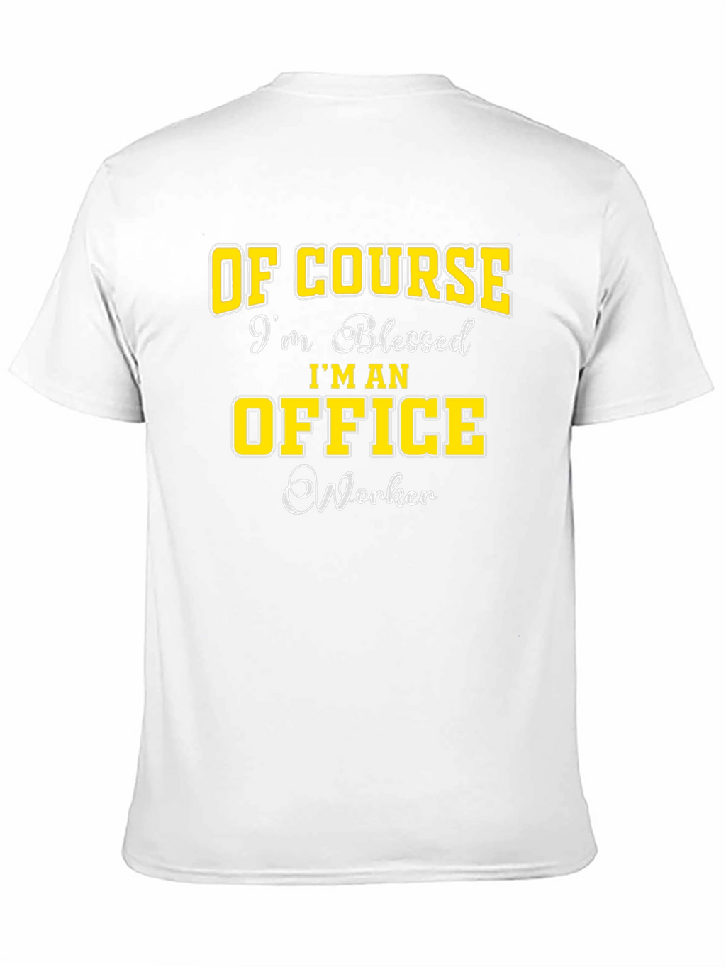 Blessed Office Worker Black Graphic Tee
