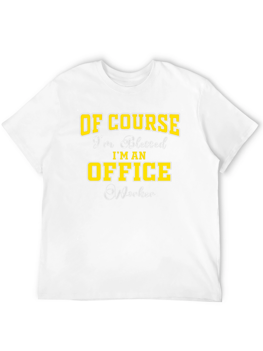Blessed Office Worker Black Graphic Tee