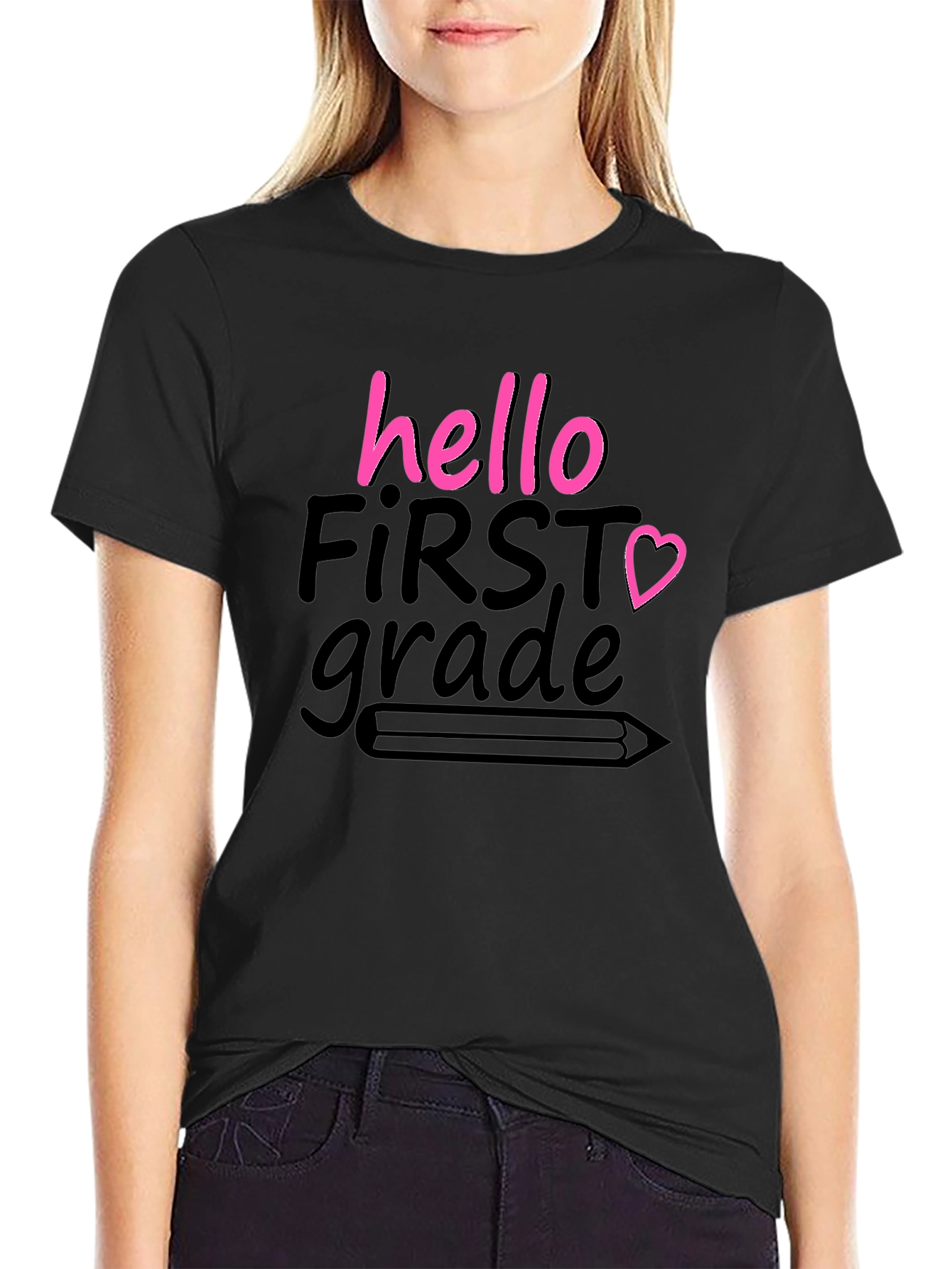 Hello First Grade T-Shirt Back to School Tee