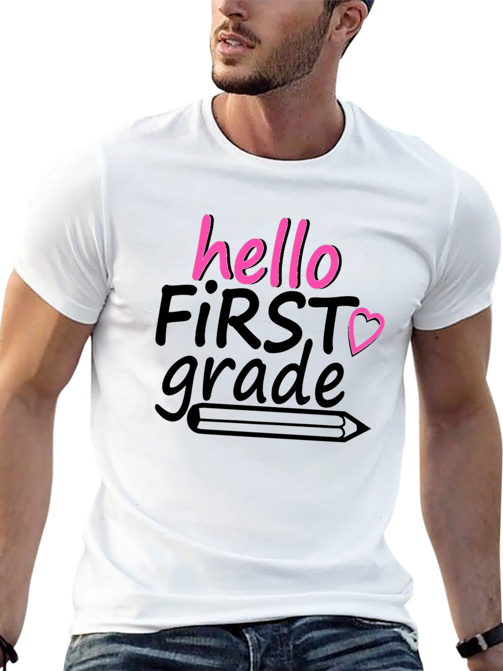 Hello First Grade T-Shirt Back to School Tee