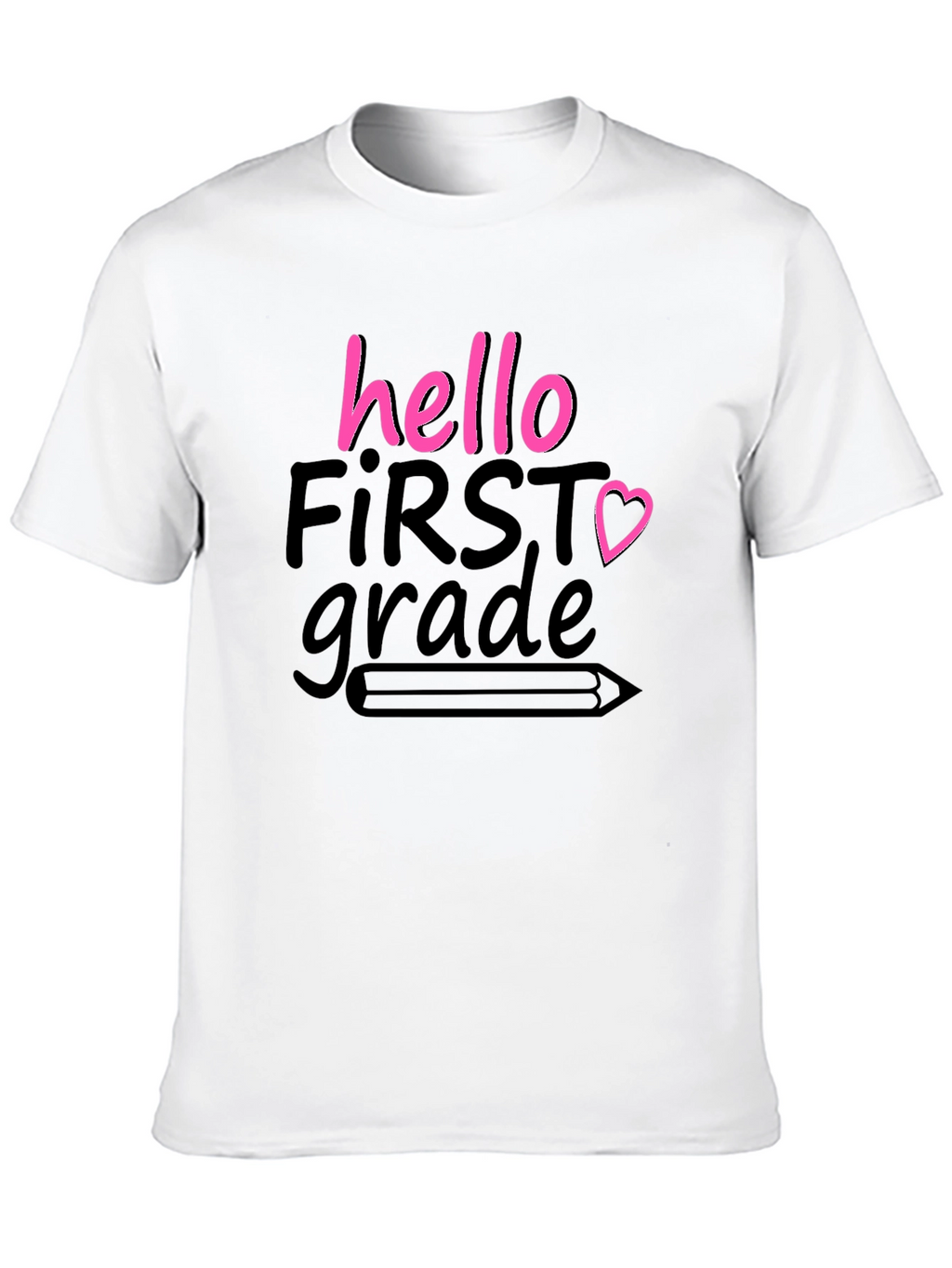 Hello First Grade T-Shirt Back to School Tee