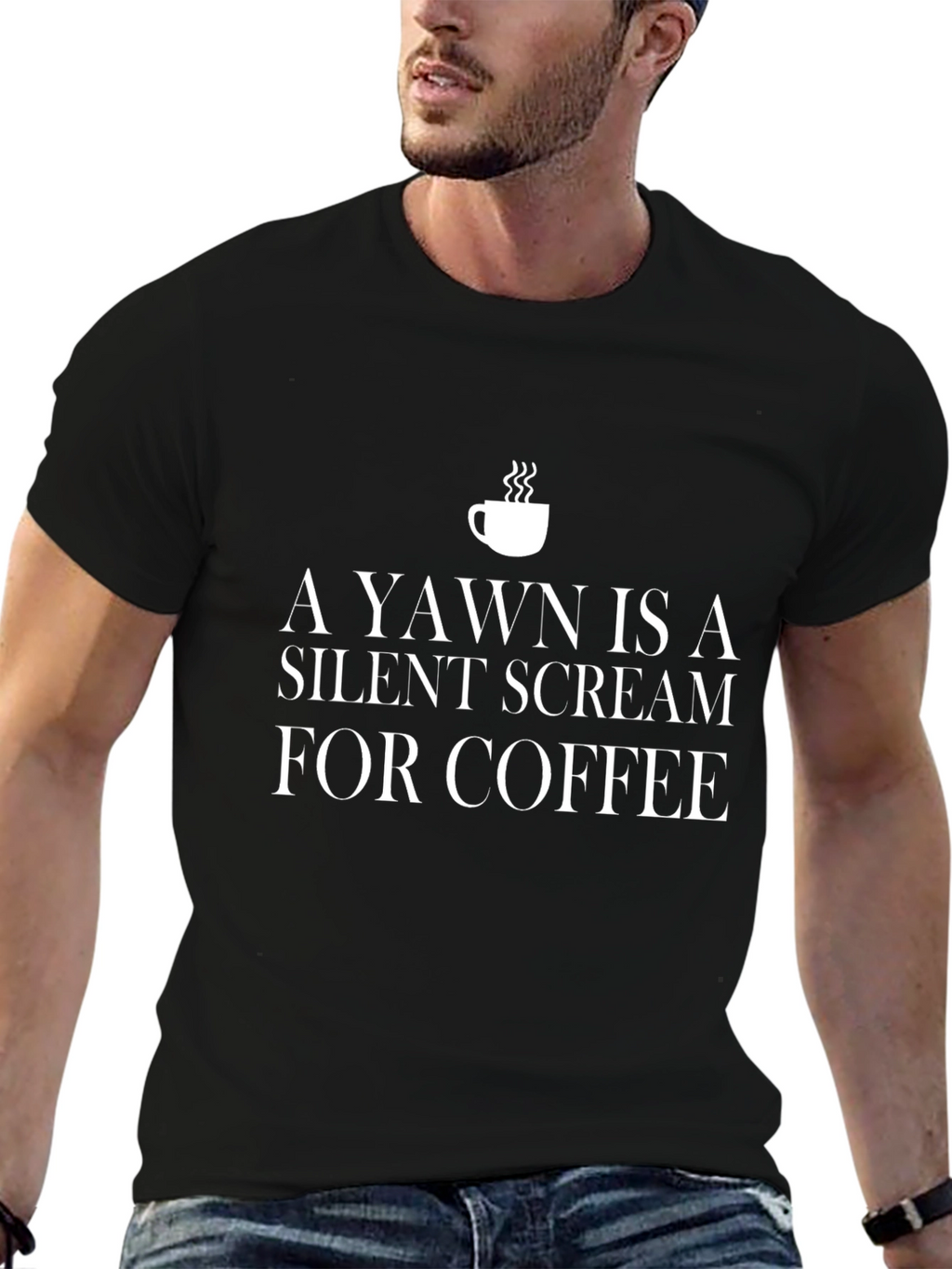 Coffee Lover T-Shirt - Silent Scream Humor Tee