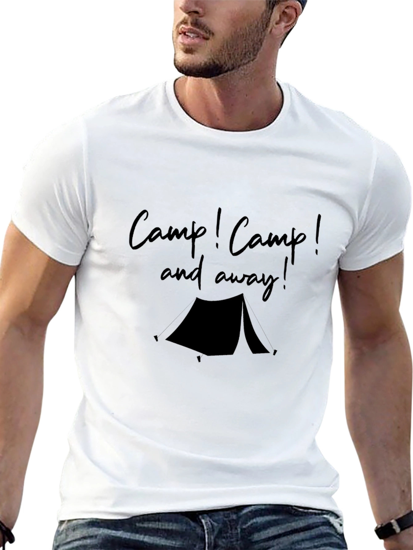 Camp! Camp! and away! Black Tee