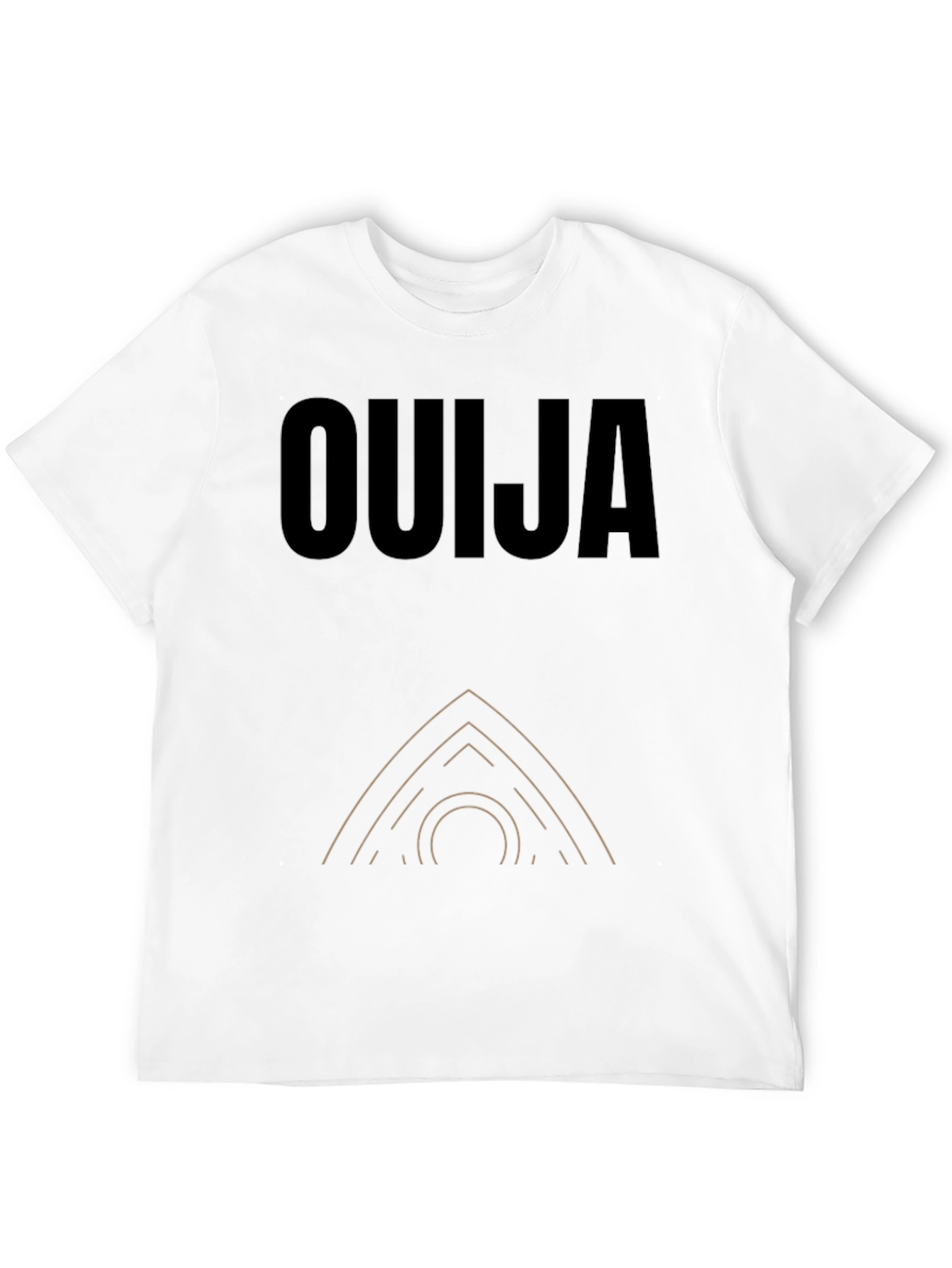 Ouija Board Graphic Tee - Black Cotton T-Shirt
