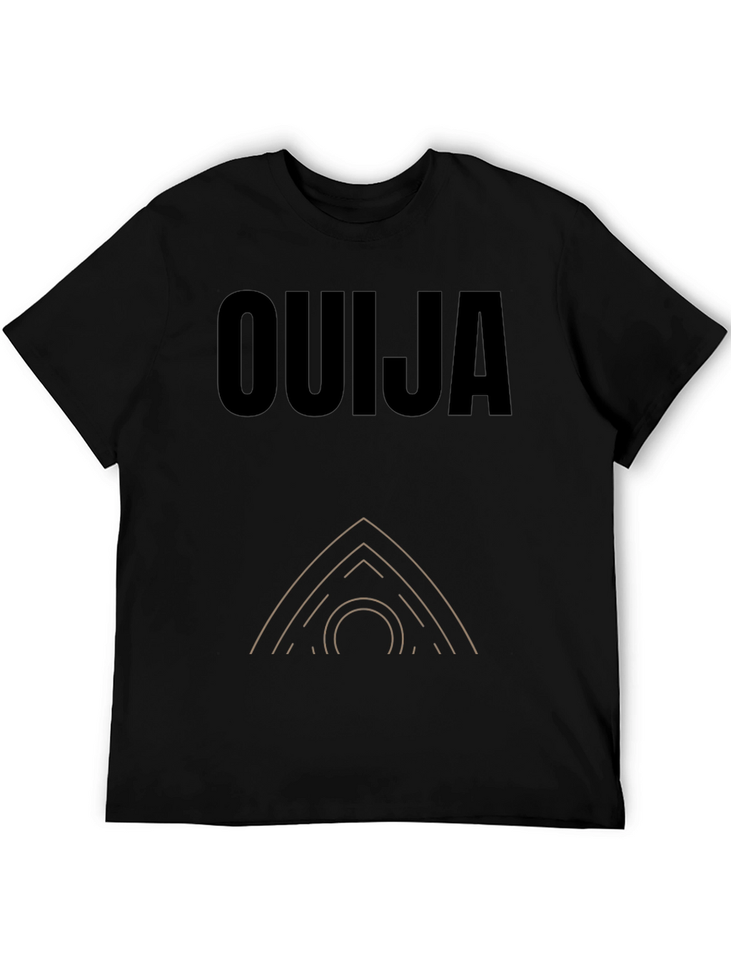 Ouija Board Graphic Tee - Black Cotton T-Shirt