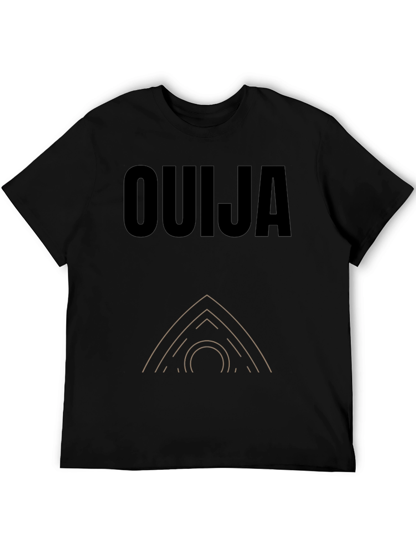 Ouija Board Graphic Tee - Black Cotton T-Shirt