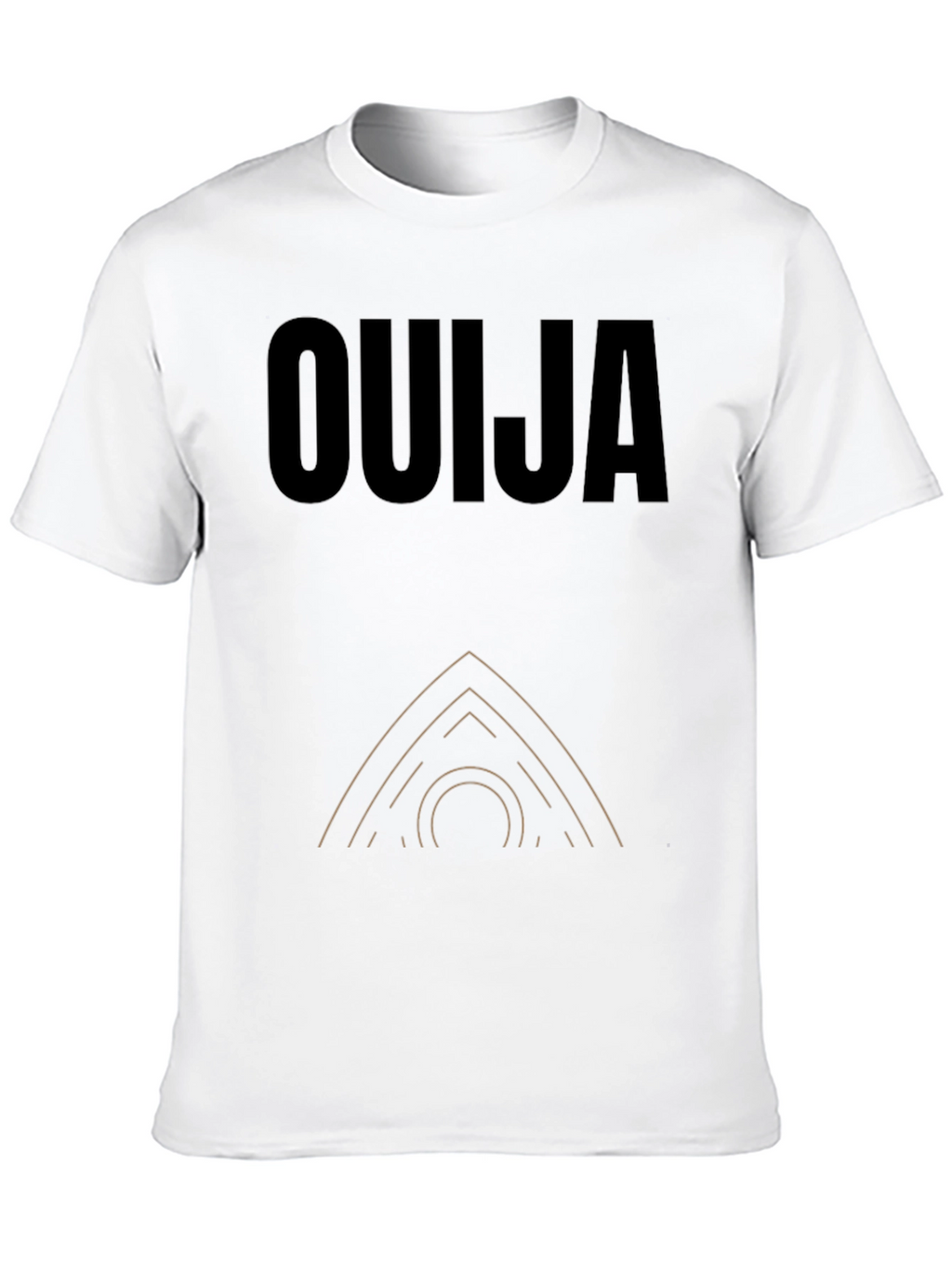 Ouija Board Graphic Tee - Black Cotton T-Shirt