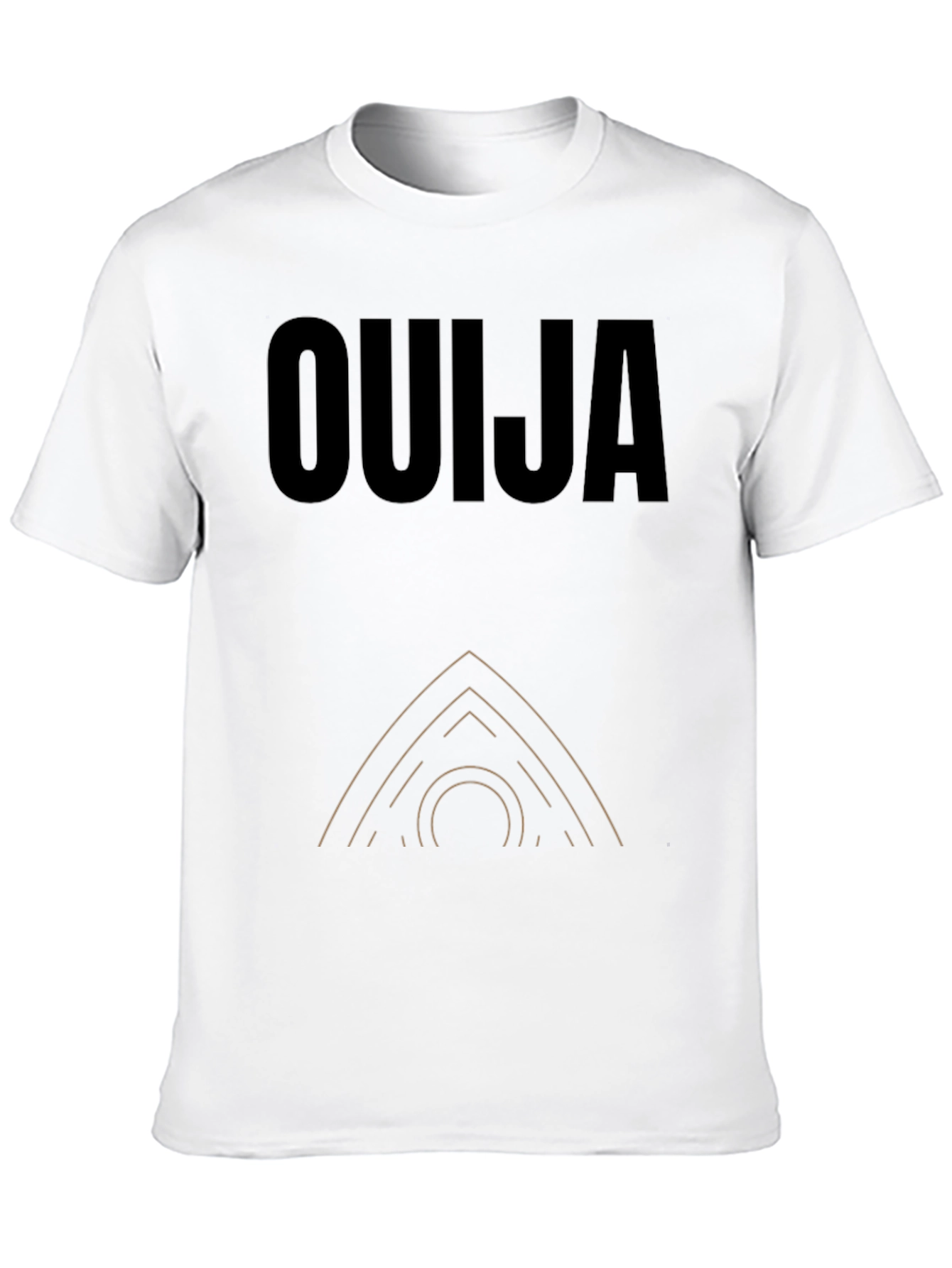 Ouija Board Graphic Tee - Black Cotton T-Shirt