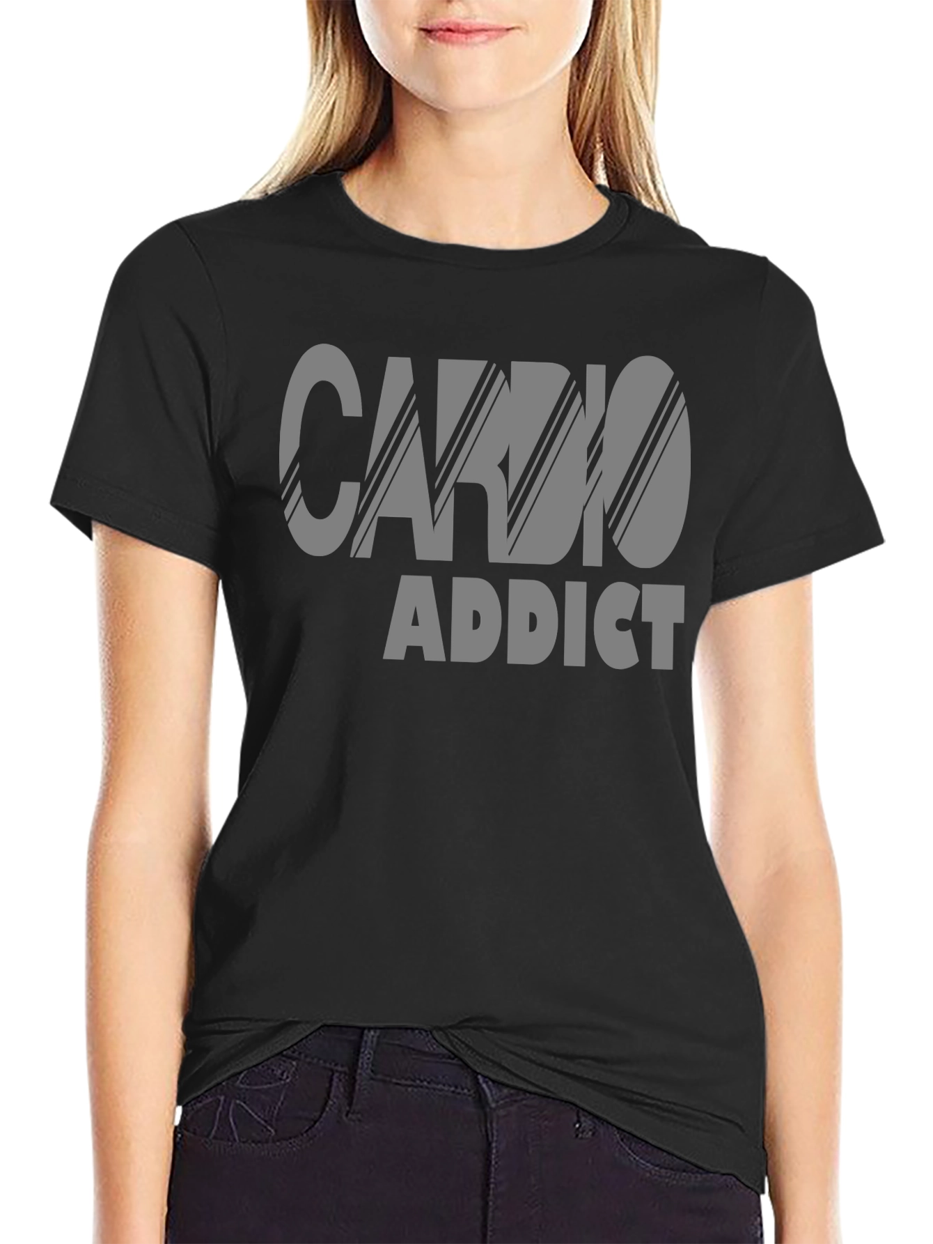 Cardio Addict Graphic T-Shirt - Workout Motivation