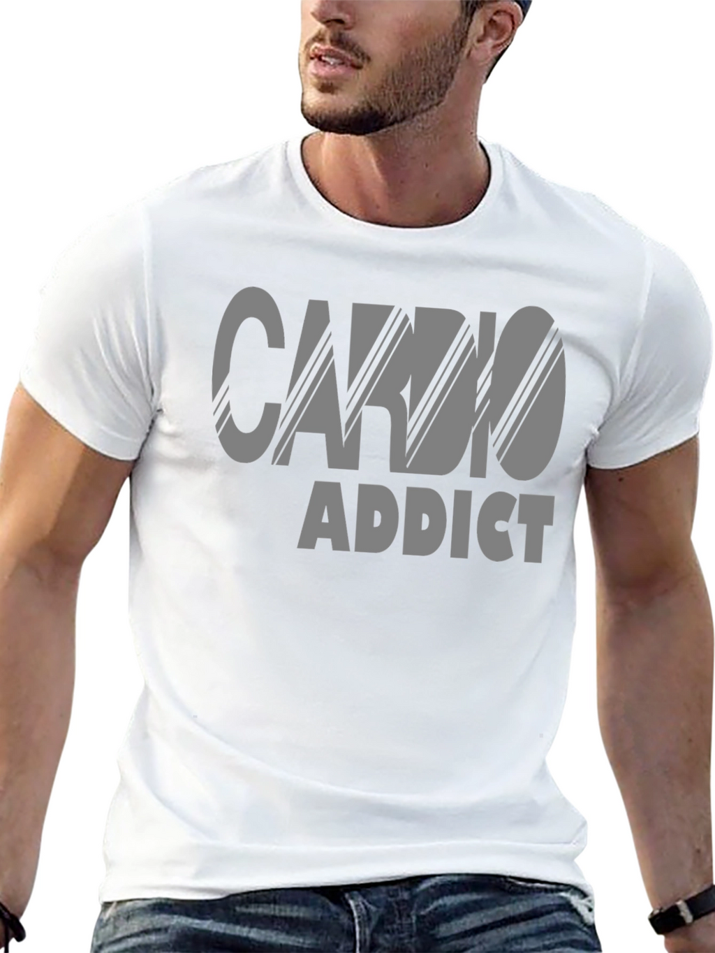 Cardio Addict Graphic T-Shirt - Workout Motivation