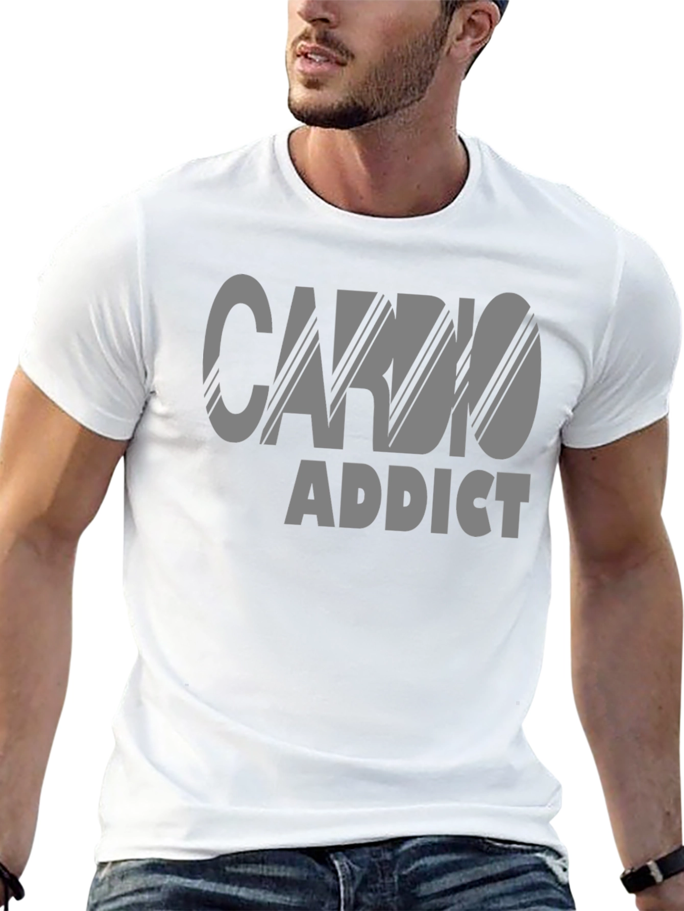 Cardio Addict Graphic T-Shirt - Workout Motivation