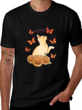 Be Kind Cat Butterfly Sunflower T-Shirt