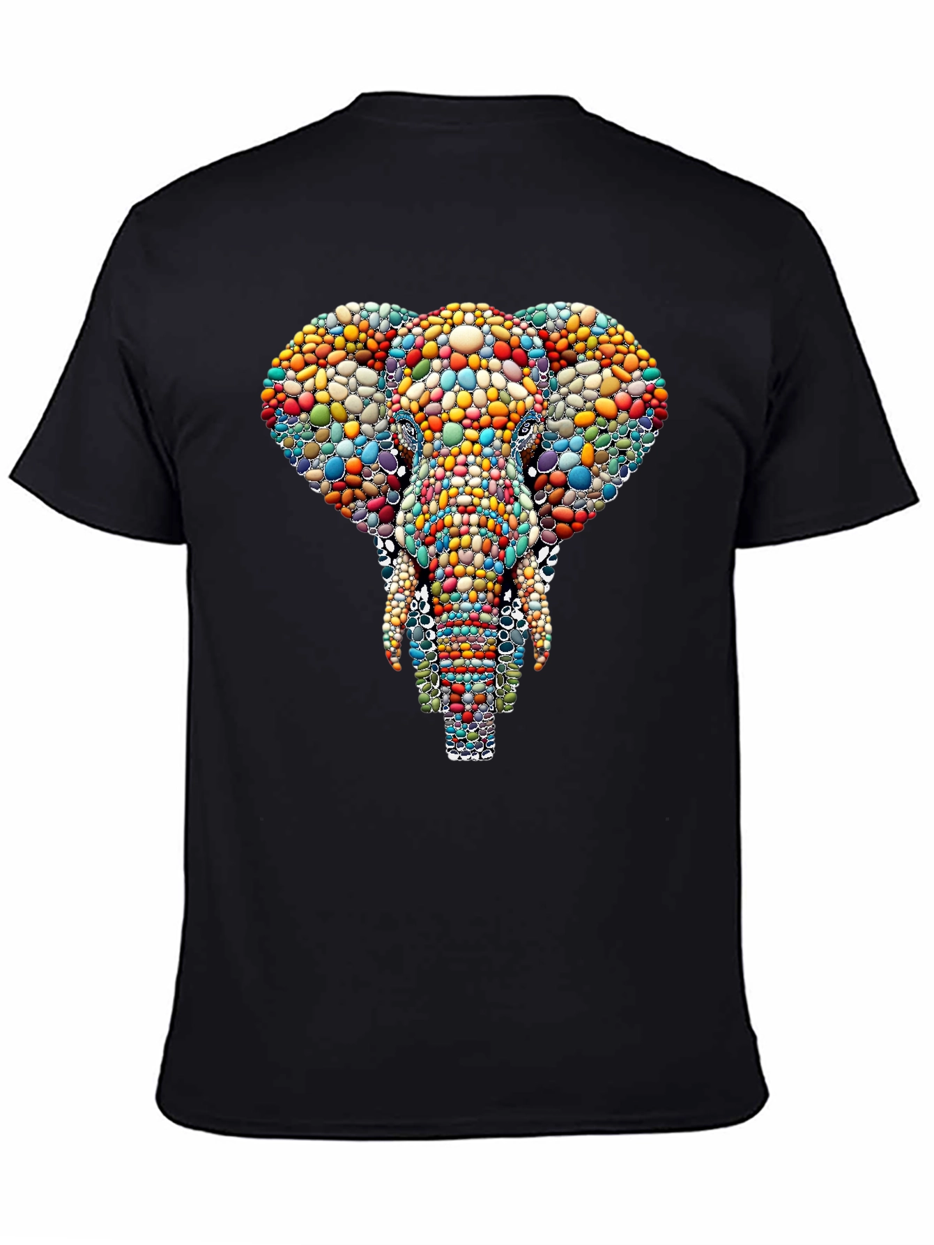 Colorful Elephant Graphic Tee - Artistic Design
