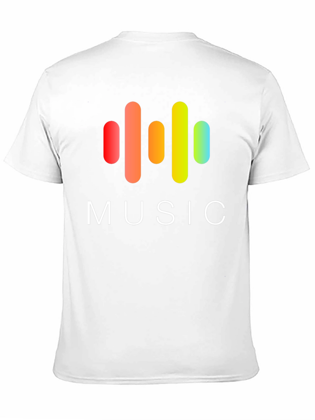 Music Graphic Print Black T-Shirt