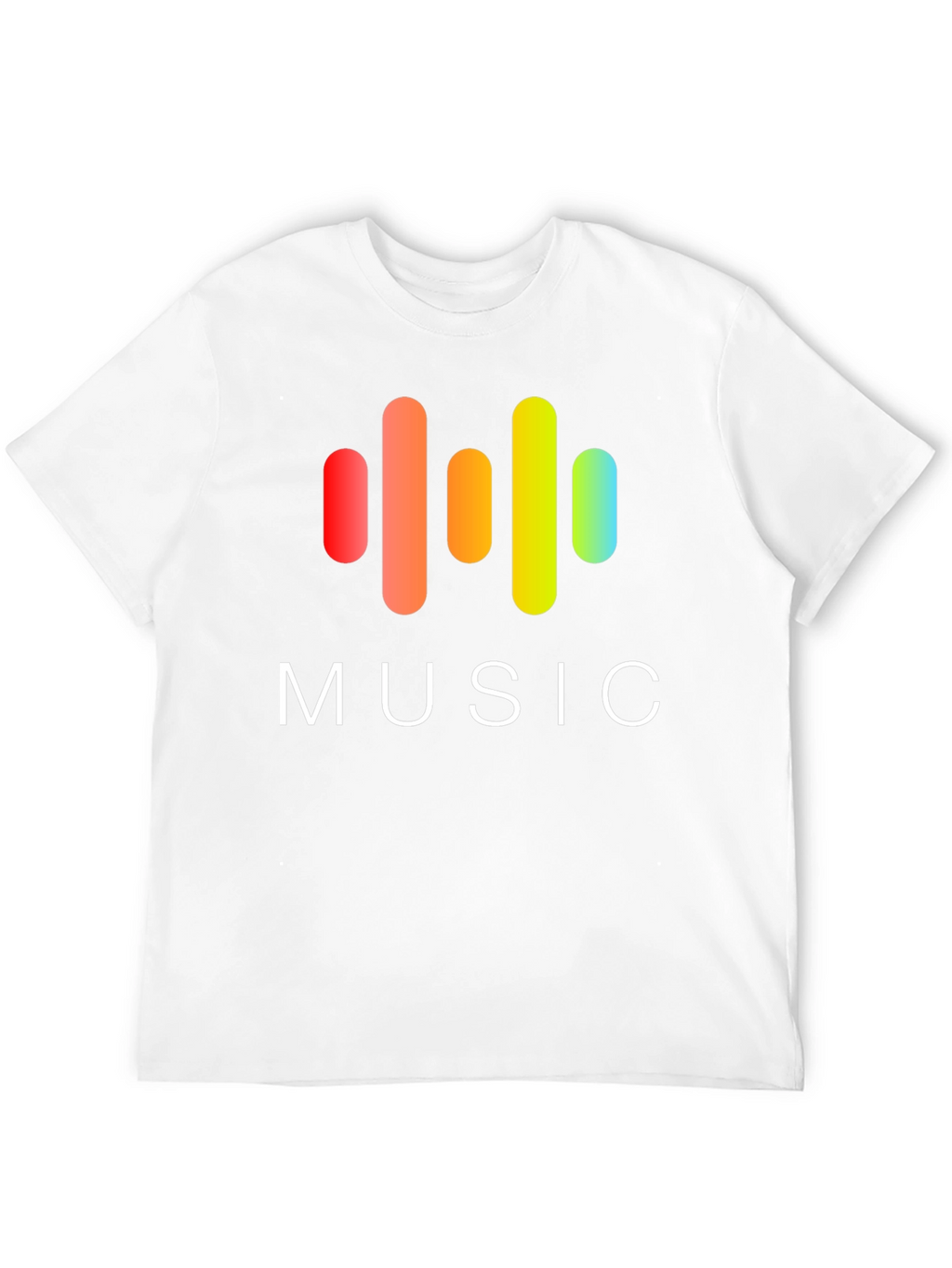 Music Graphic Print Black T-Shirt