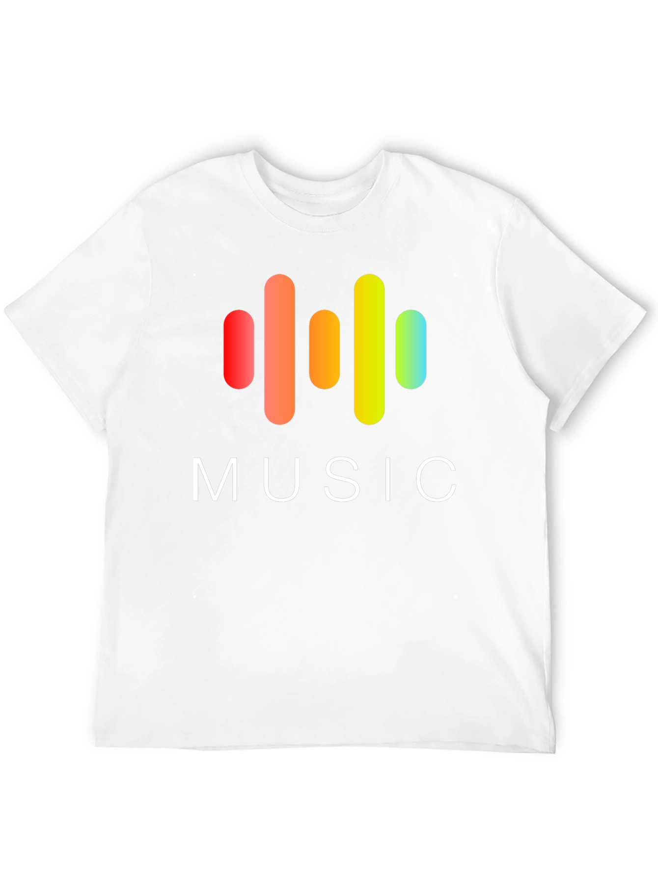 Music Graphic Print Black T-Shirt